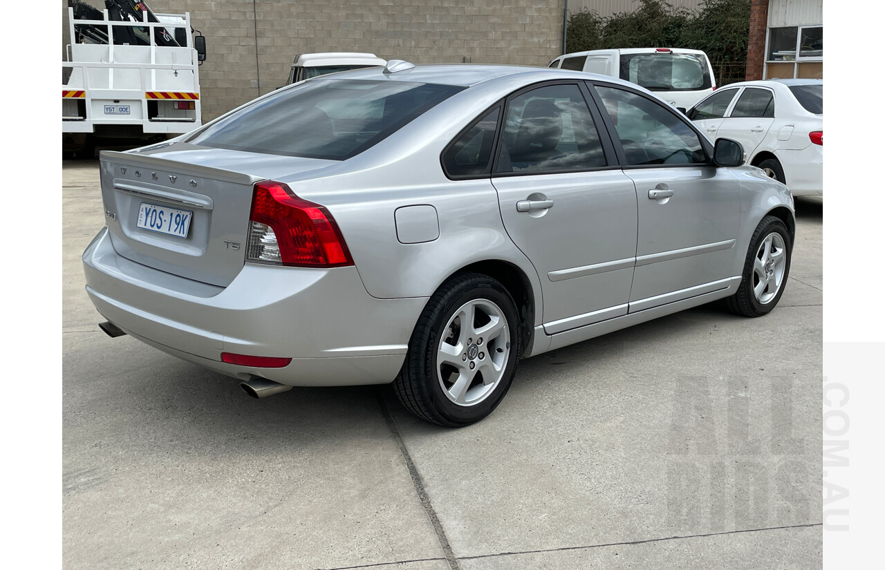 9/2010 Volvo S40 T5 S MY11 4d Sedan Silver 2.5L