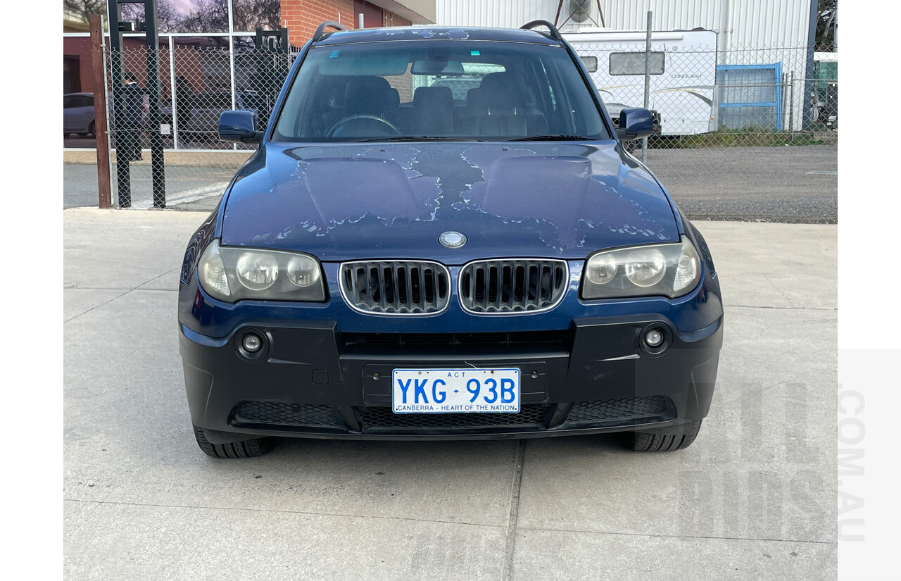 8/2005 Bmw X3 3.0i E83 4d Wagon Blue 3.0L