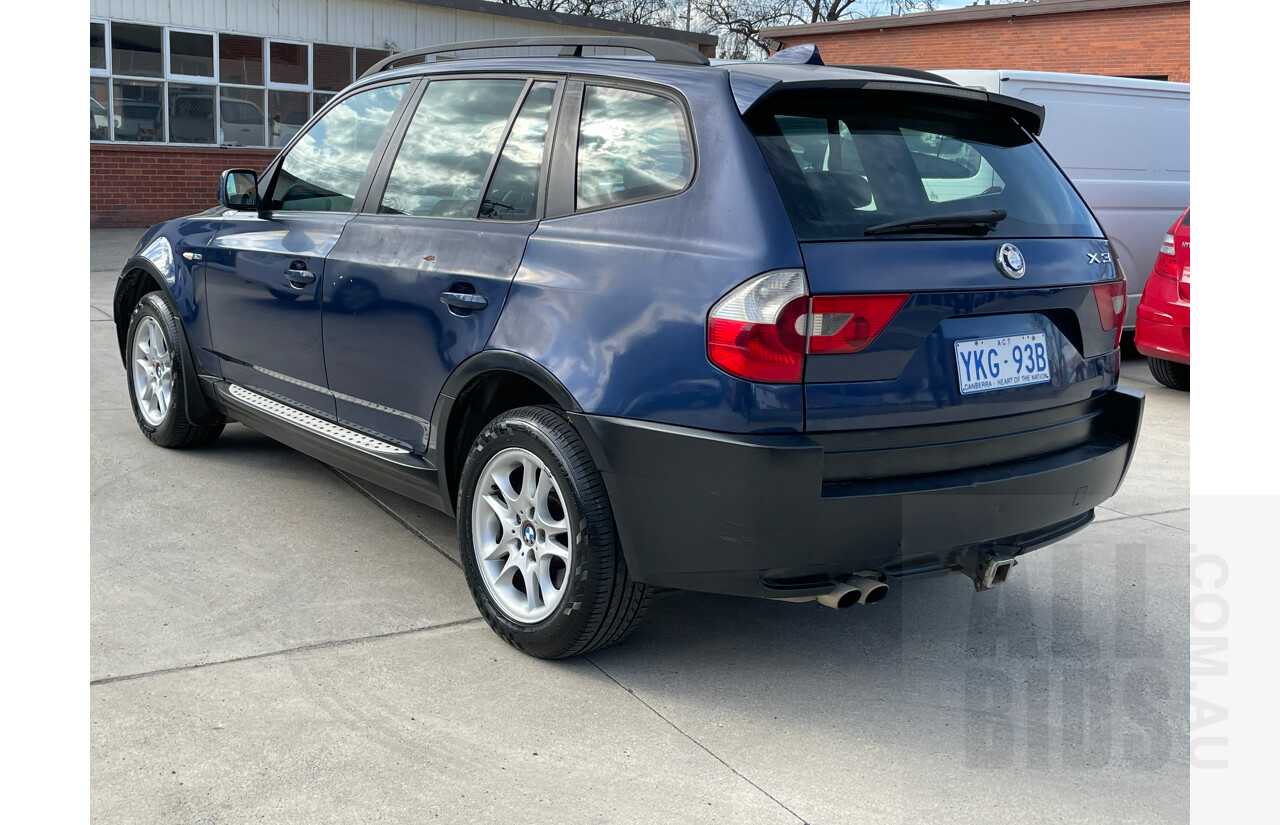 8/2005 Bmw X3 3.0i E83 4d Wagon Blue 3.0L