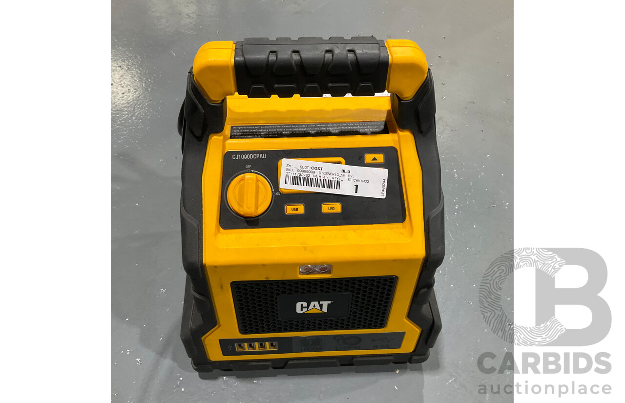 Cat (CJ1000DCPAU) Jumpstarter & Air Compressor - ORP $144.99