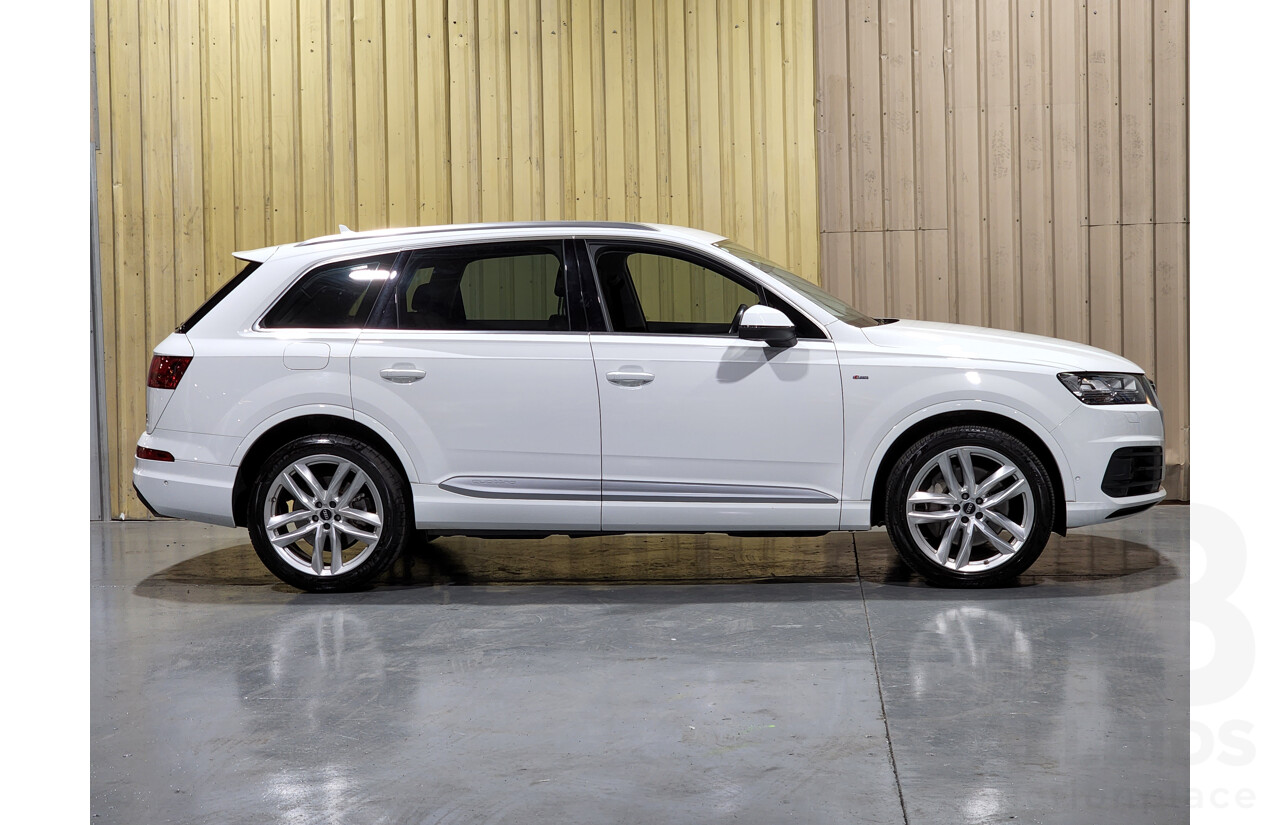 11/2015 Audi Q7 3.0 S-Line Package TDI Quattro 4M 4d Wagon White 3.0L Turbo Diesel - 7 Seater