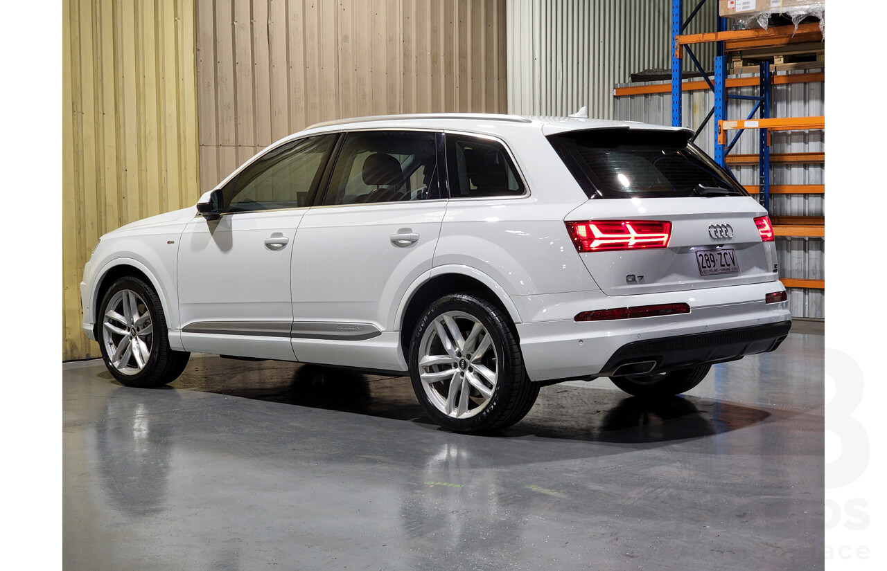 11/2015 Audi Q7 3.0 S-Line Package TDI Quattro 4M 4d Wagon White 3.0L Turbo Diesel - 7 Seater