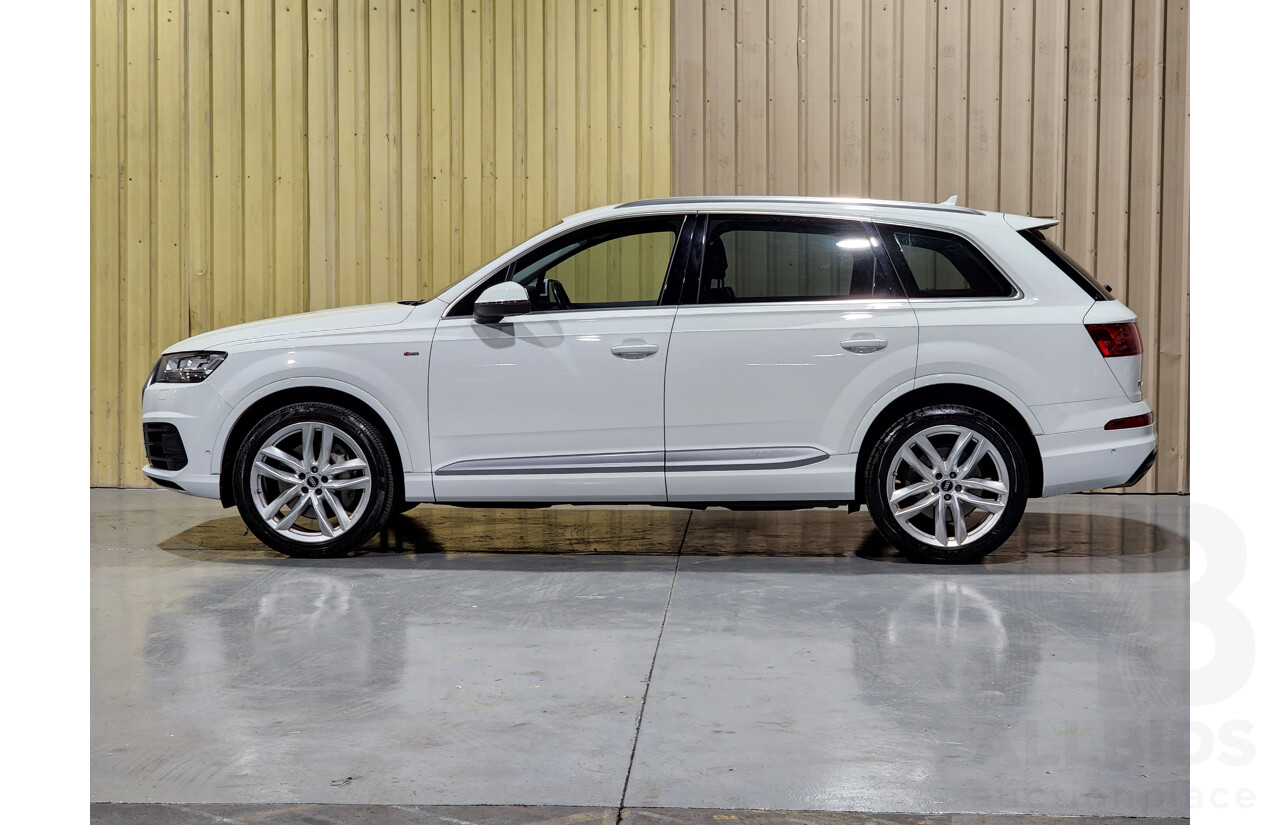 11/2015 Audi Q7 3.0 S-Line Package TDI Quattro 4M 4d Wagon White 3.0L Turbo Diesel - 7 Seater