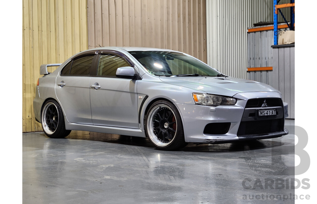 4/2009 Mitsubishi Lancer Evolution X CJ 4d Sedan Silver 2.0L Turbo - Modified