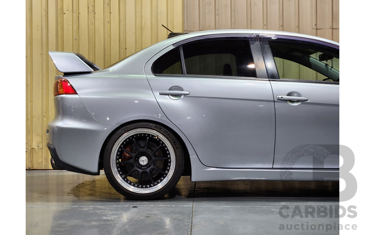 4/2009 Mitsubishi Lancer Evolution X CJ 4d Sedan Silver 2.0L Turbo - Modified