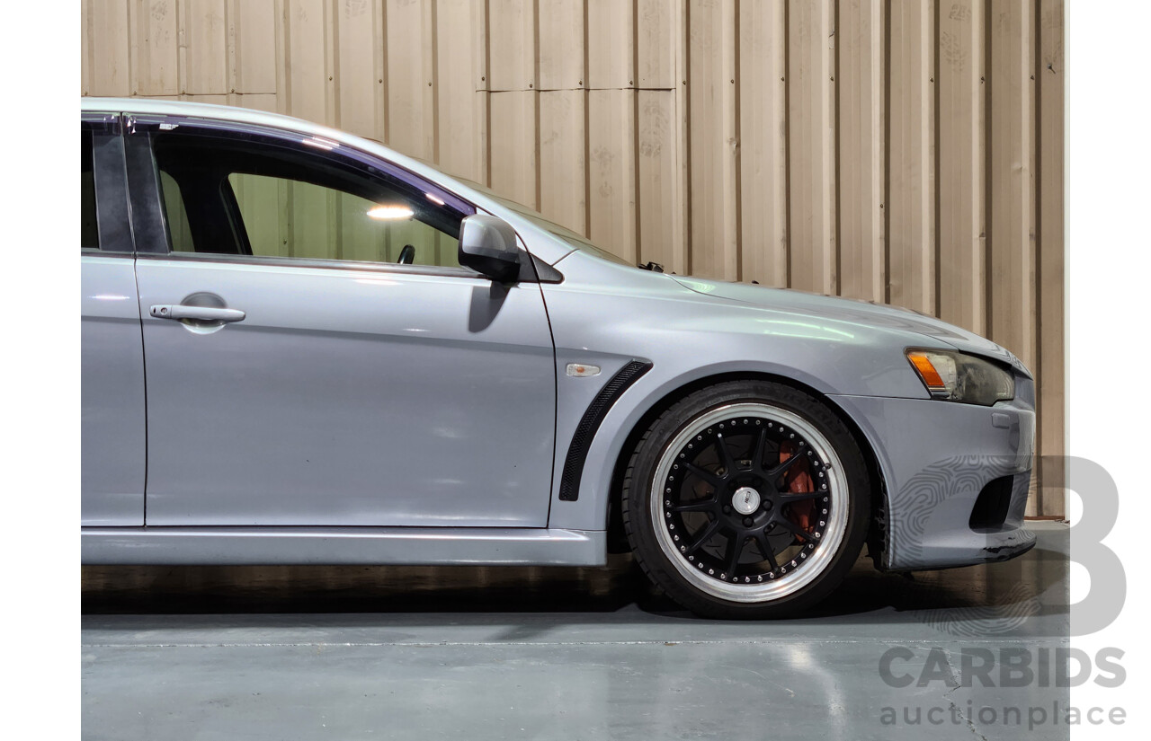 4/2009 Mitsubishi Lancer Evolution X CJ 4d Sedan Silver 2.0L Turbo - Modified