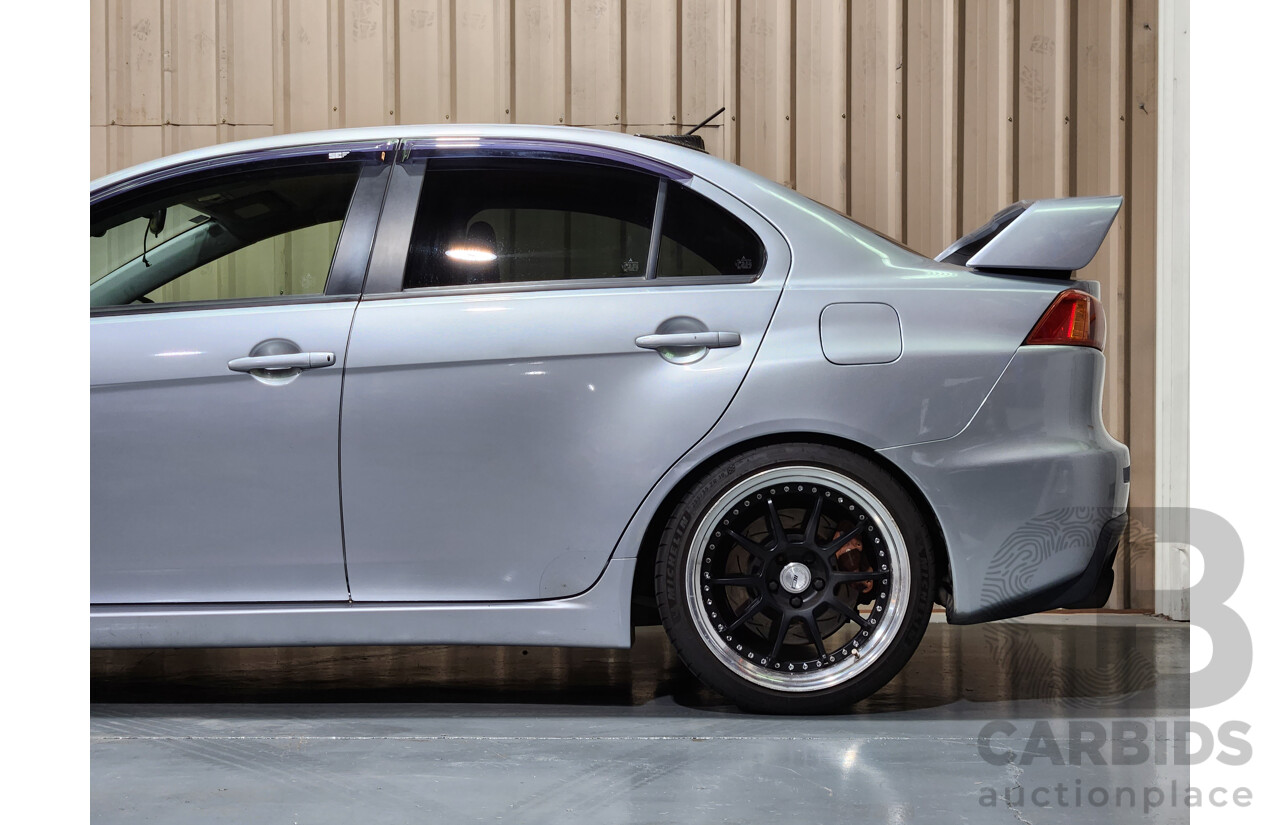 4/2009 Mitsubishi Lancer Evolution X CJ 4d Sedan Silver 2.0L Turbo - Modified