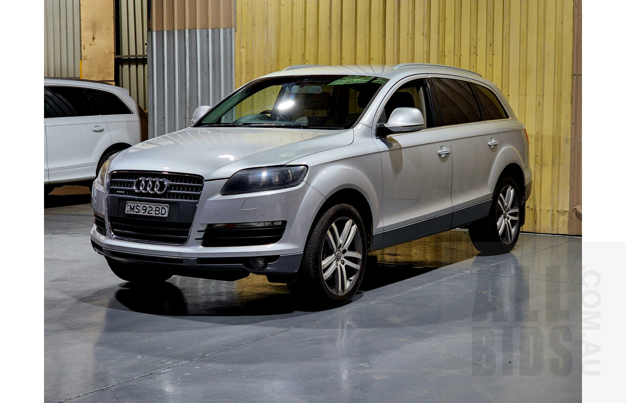 1/2008 Audi Q7 3.0 TDI Quattro MY08 UPGRADE 4d Wagon Silver 3.0L- Turbo Diesel