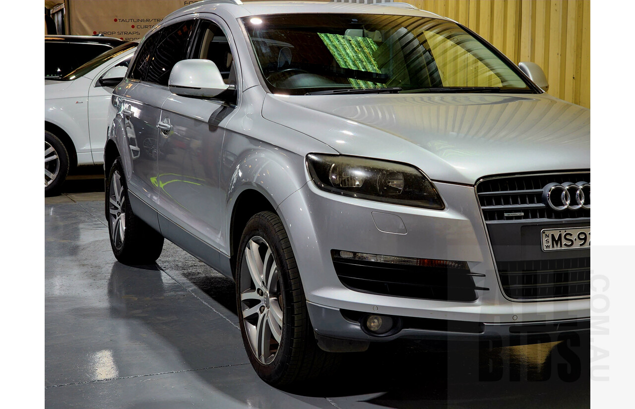 1/2008 Audi Q7 3.0 TDI Quattro MY08 UPGRADE 4d Wagon Silver 3.0L- Turbo Diesel