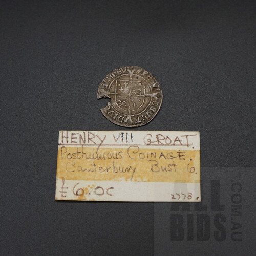 UK Henry VIII Groat