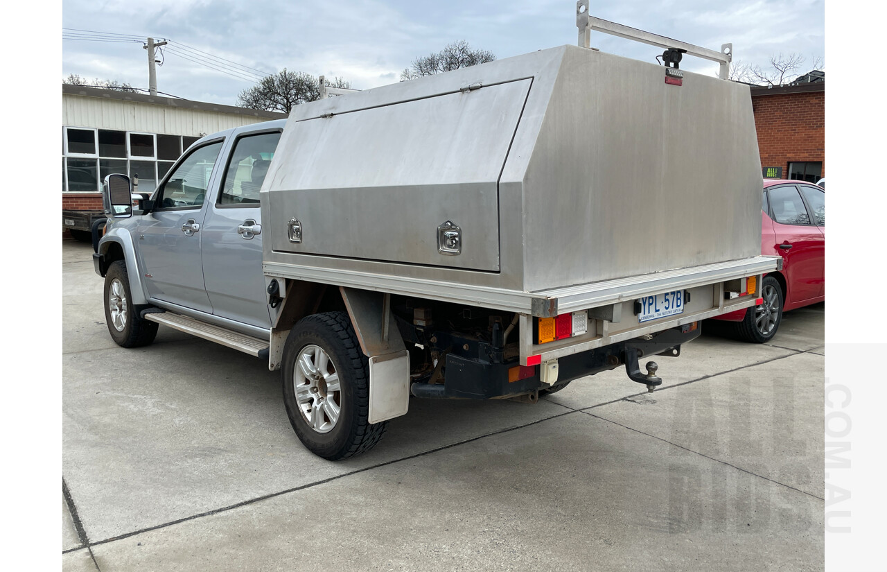 6/2008 Holden Colorado LT-R (4x4) RC Crew Cab P/Up Silver 3.0L