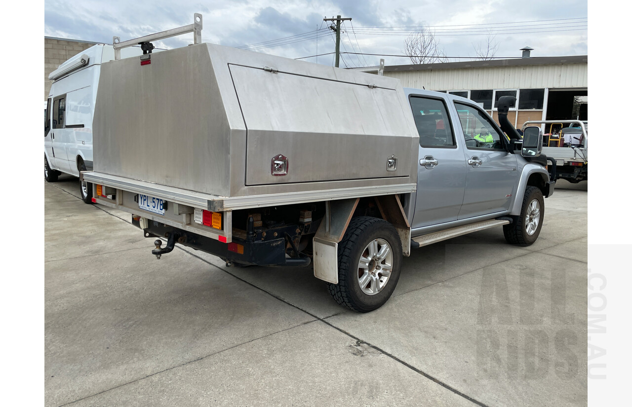 6/2008 Holden Colorado LT-R (4x4) RC Crew Cab P/Up Silver 3.0L