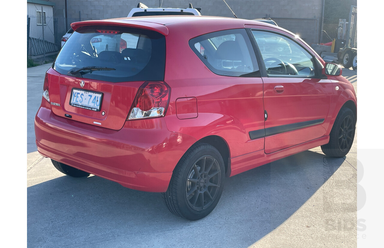 8/2006 Holden Barina  TK 3d Hatchback Red 1.6L