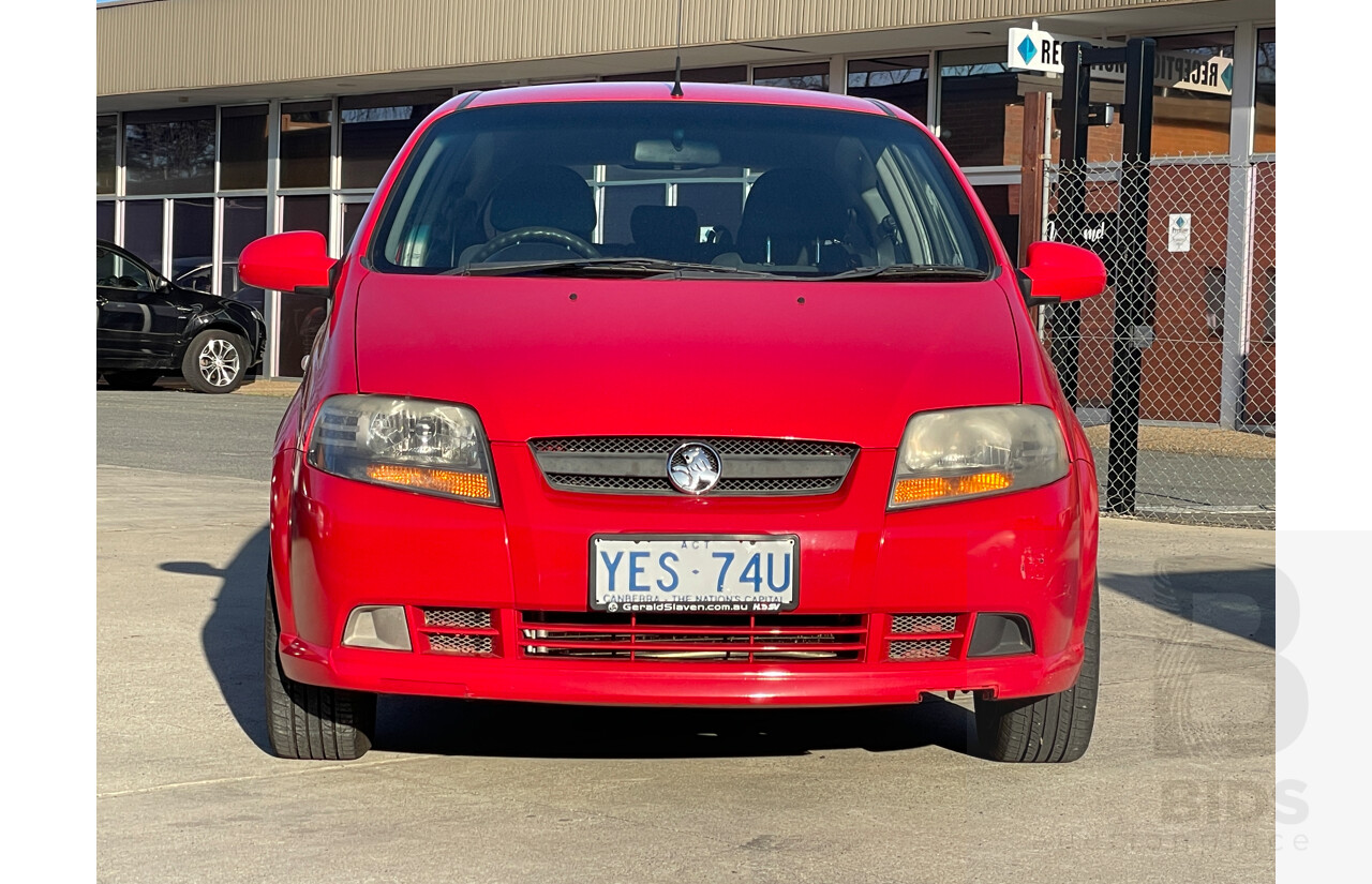 8/2006 Holden Barina  TK 3d Hatchback Red 1.6L