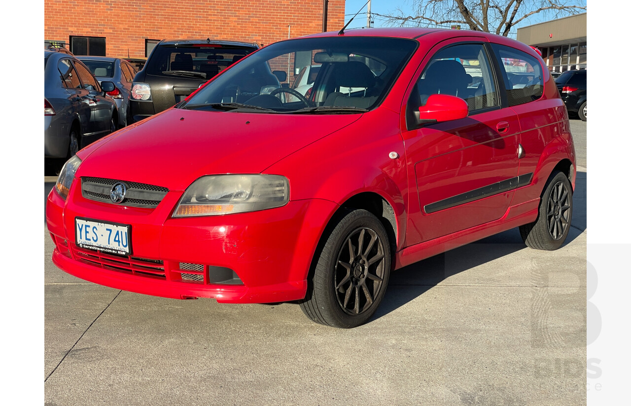 8/2006 Holden Barina  TK 3d Hatchback Red 1.6L