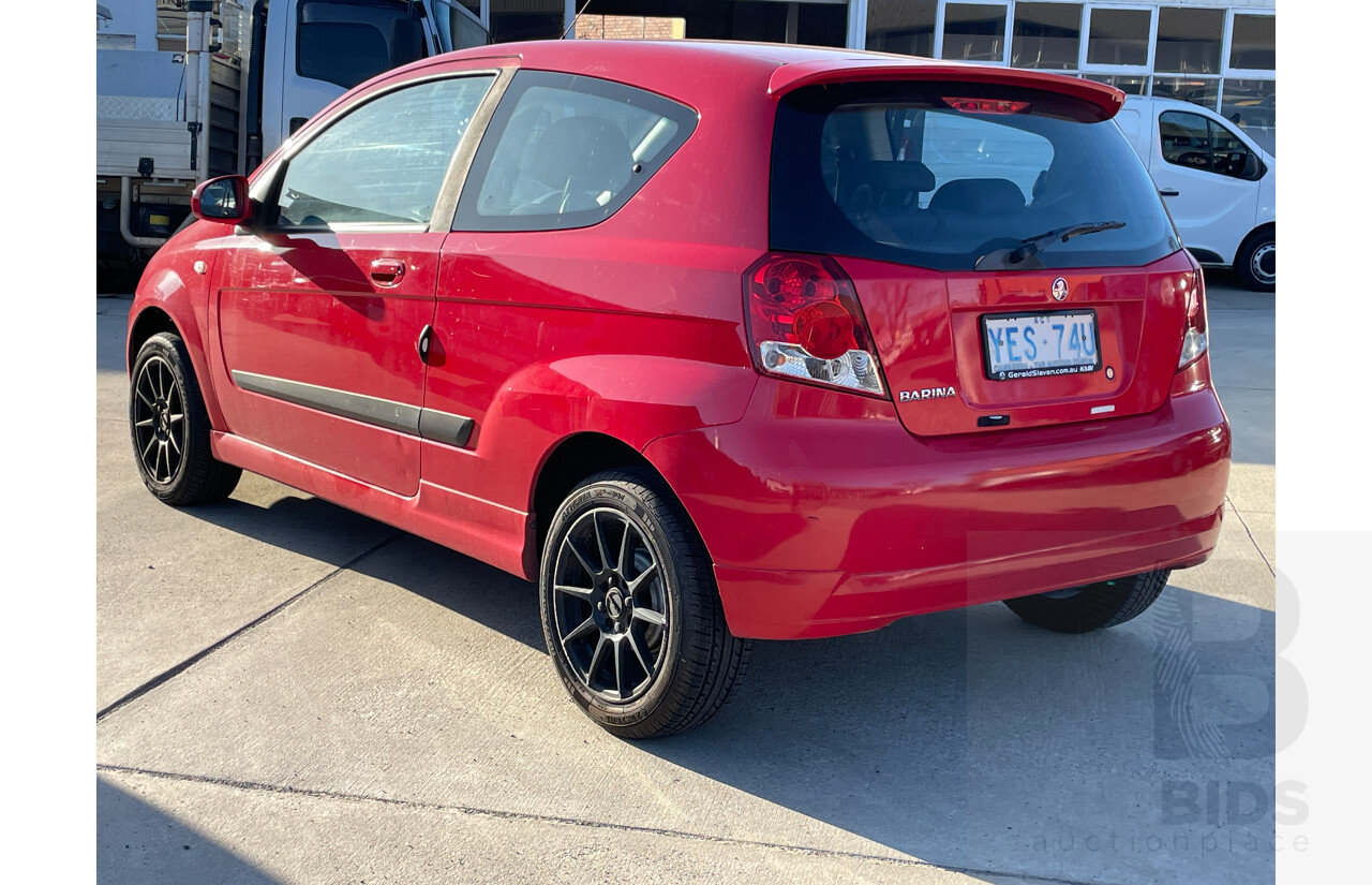 8/2006 Holden Barina  TK 3d Hatchback Red 1.6L