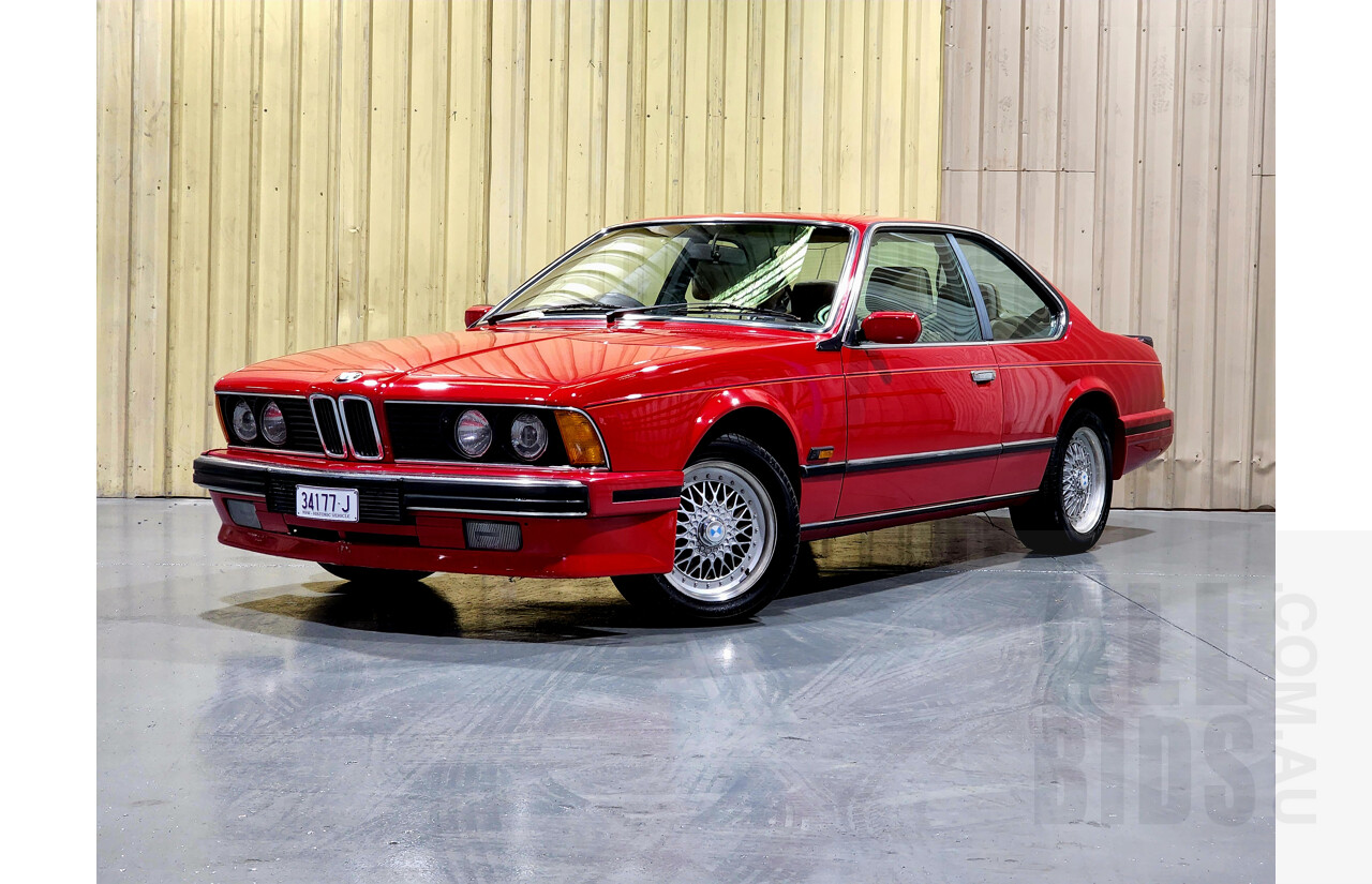 1/1989 BMW 635 CSi E24 2d Coupe Red 3.4L