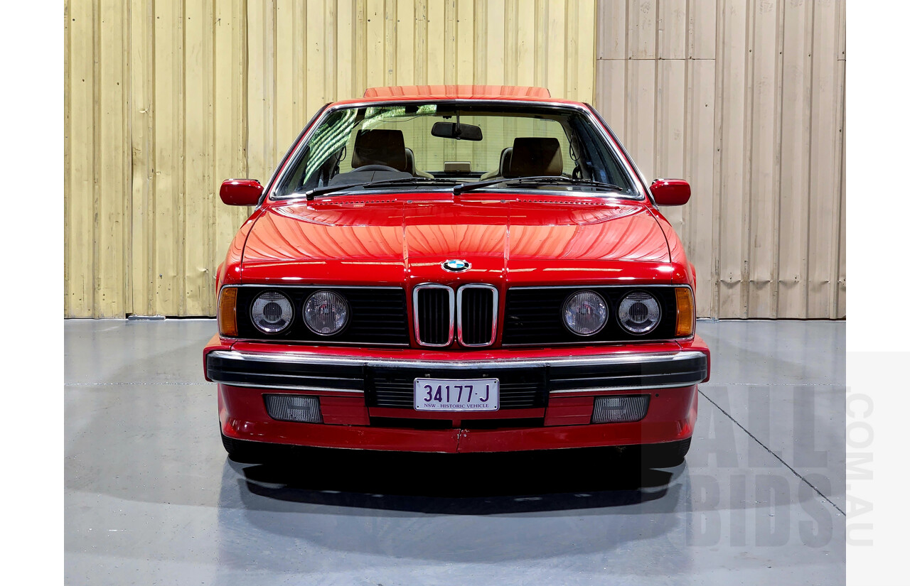 1/1989 BMW 635 CSi E24 2d Coupe Red 3.4L