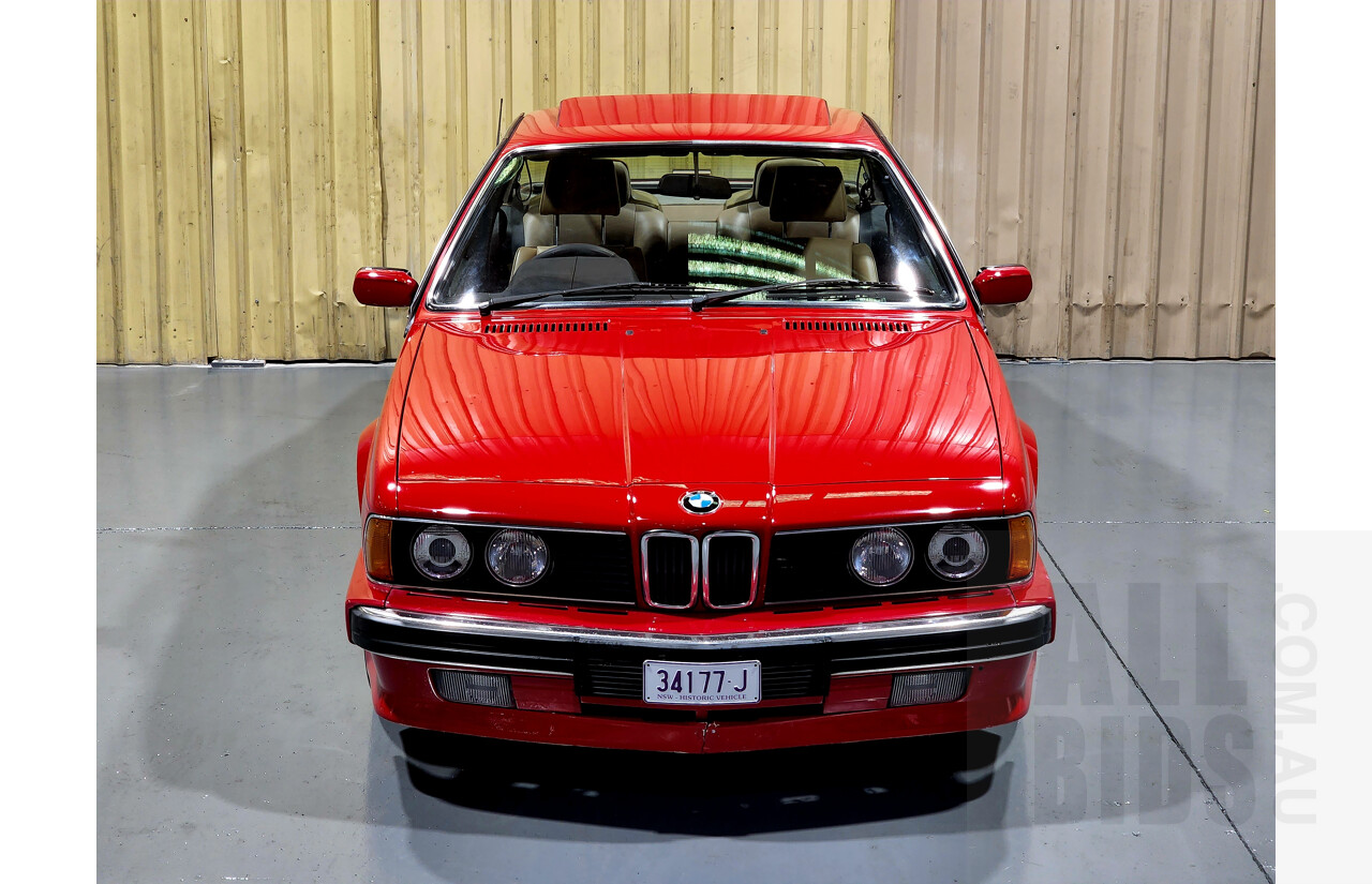 1/1989 BMW 635 CSi E24 2d Coupe Red 3.4L