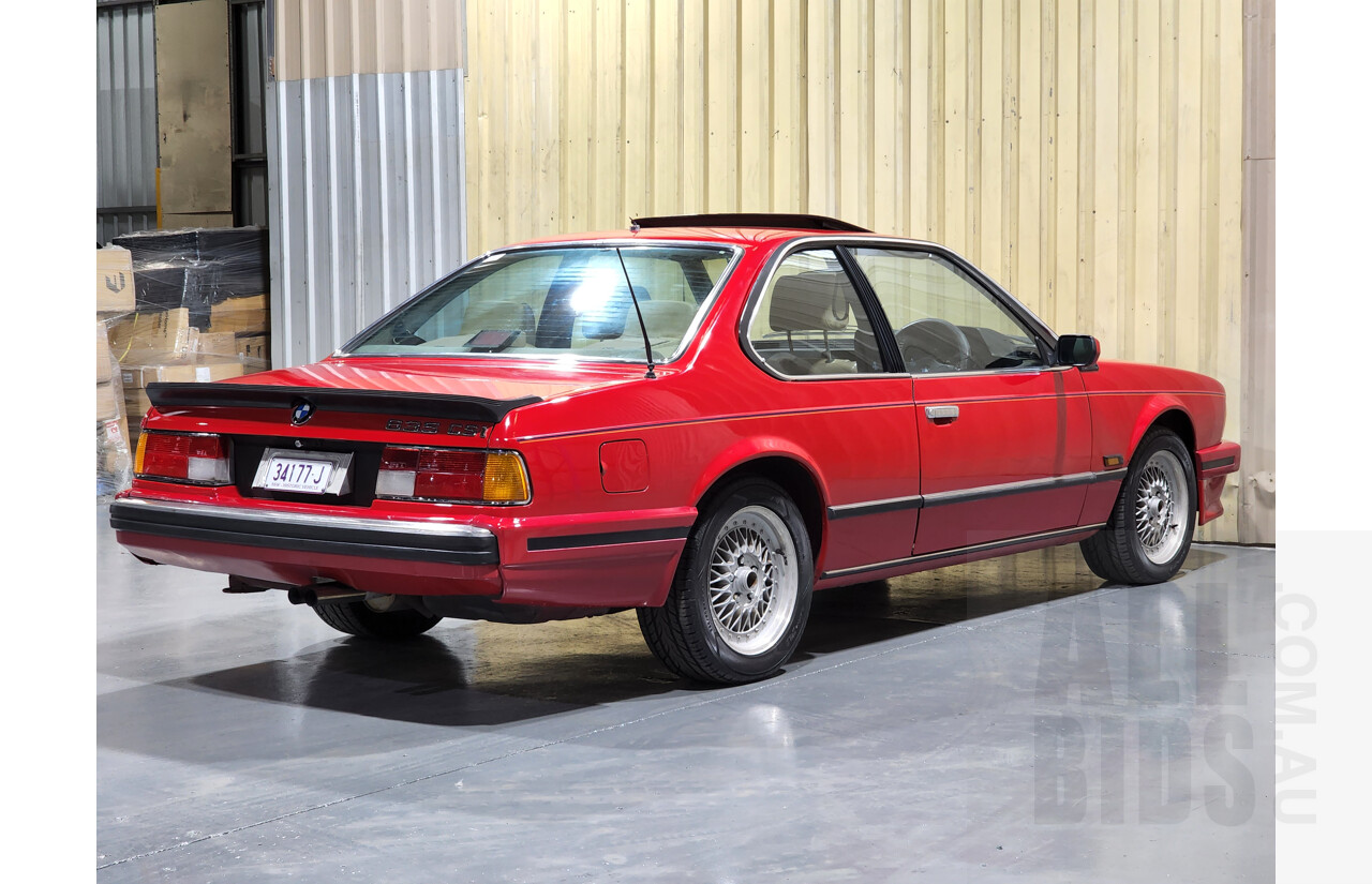 1/1989 BMW 635 CSi E24 2d Coupe Red 3.4L