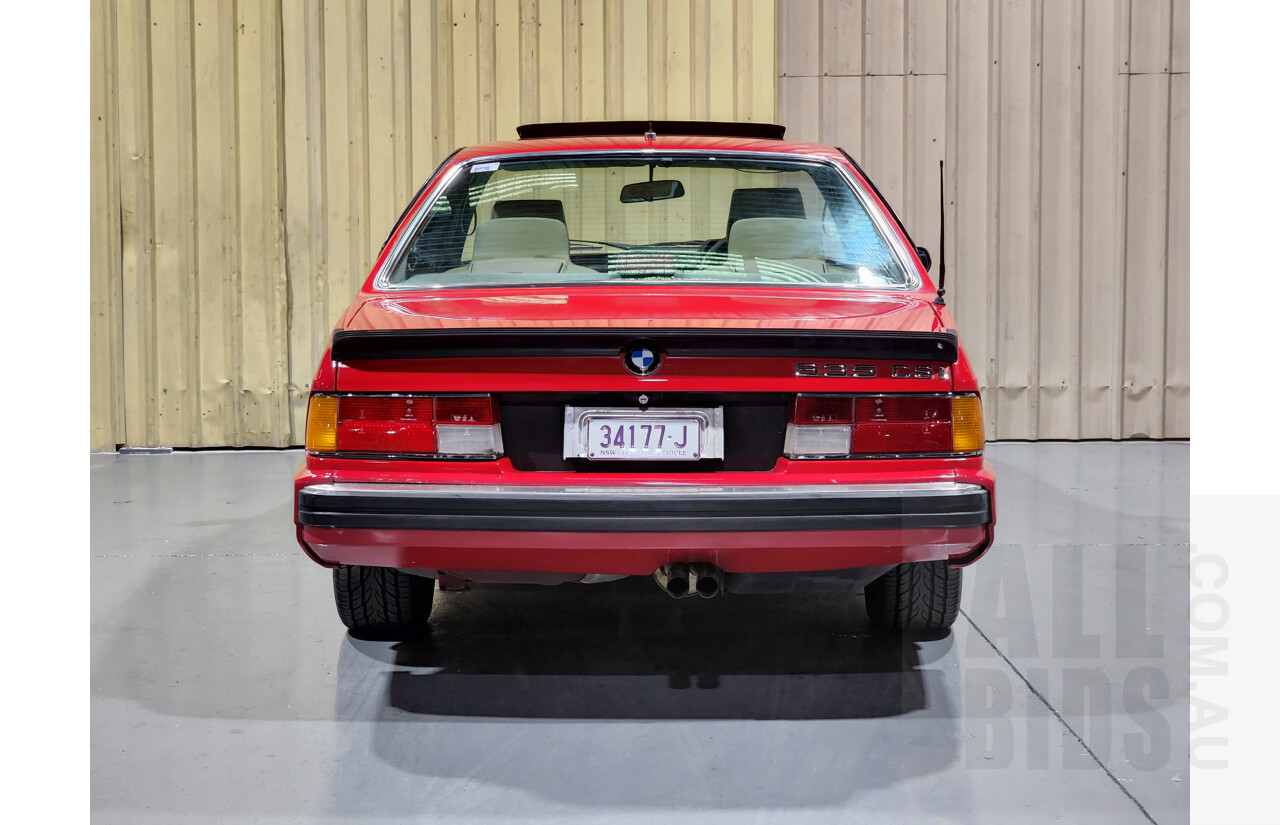 1/1989 BMW 635 CSi E24 2d Coupe Red 3.4L