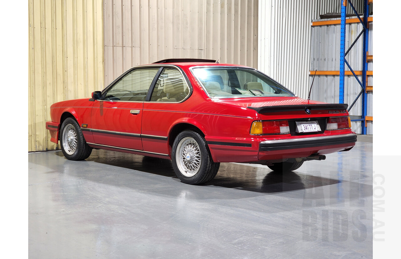 1/1989 BMW 635 CSi E24 2d Coupe Red 3.4L