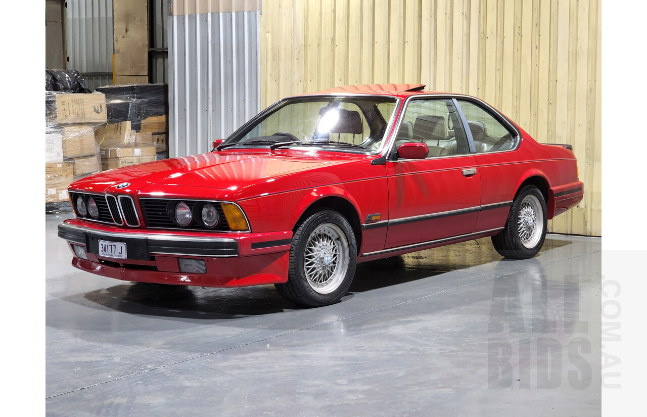 1/1989 BMW 635 CSi E24 2d Coupe Red 3.4L