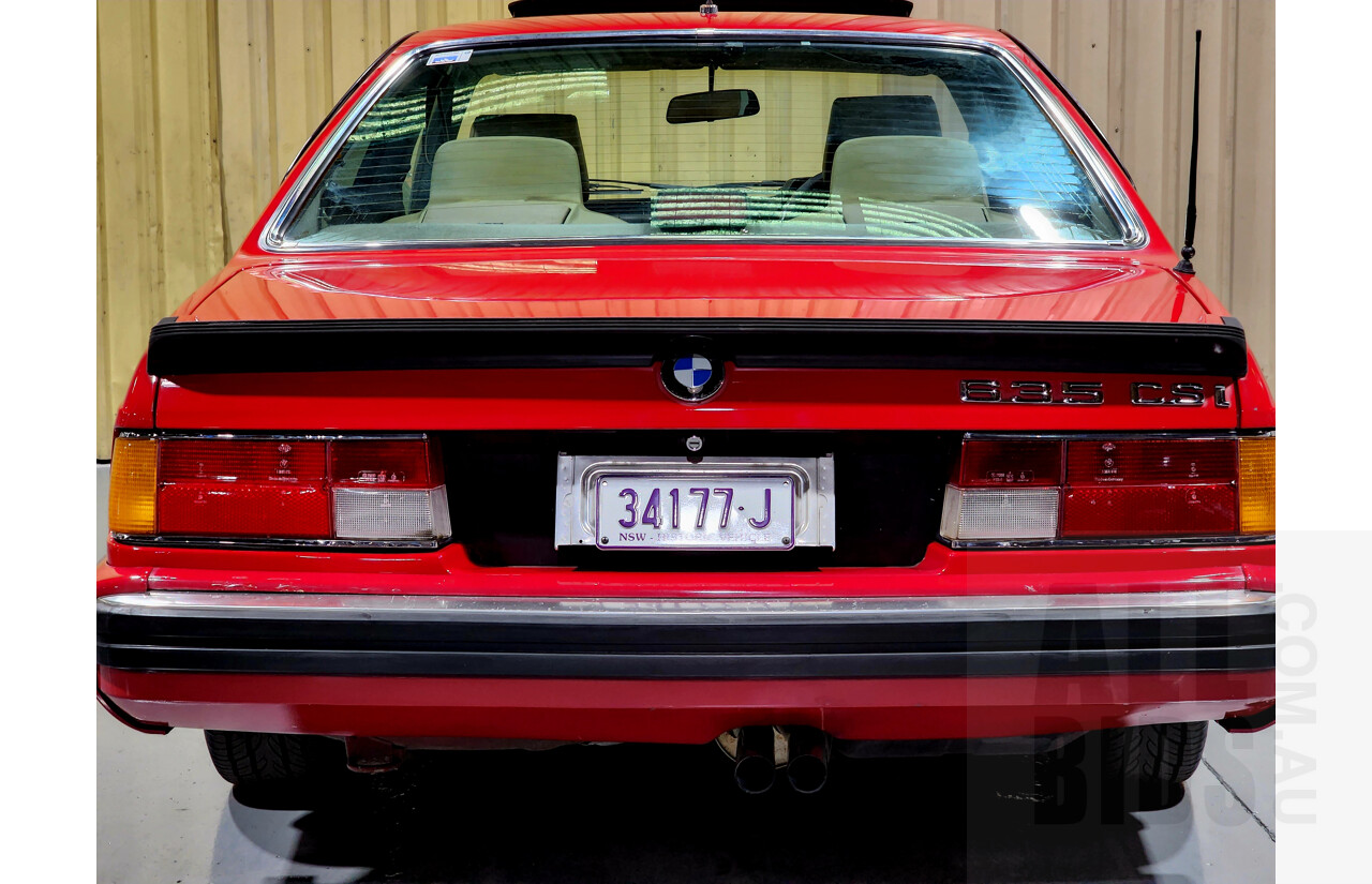 1/1989 BMW 635 CSi E24 2d Coupe Red 3.4L