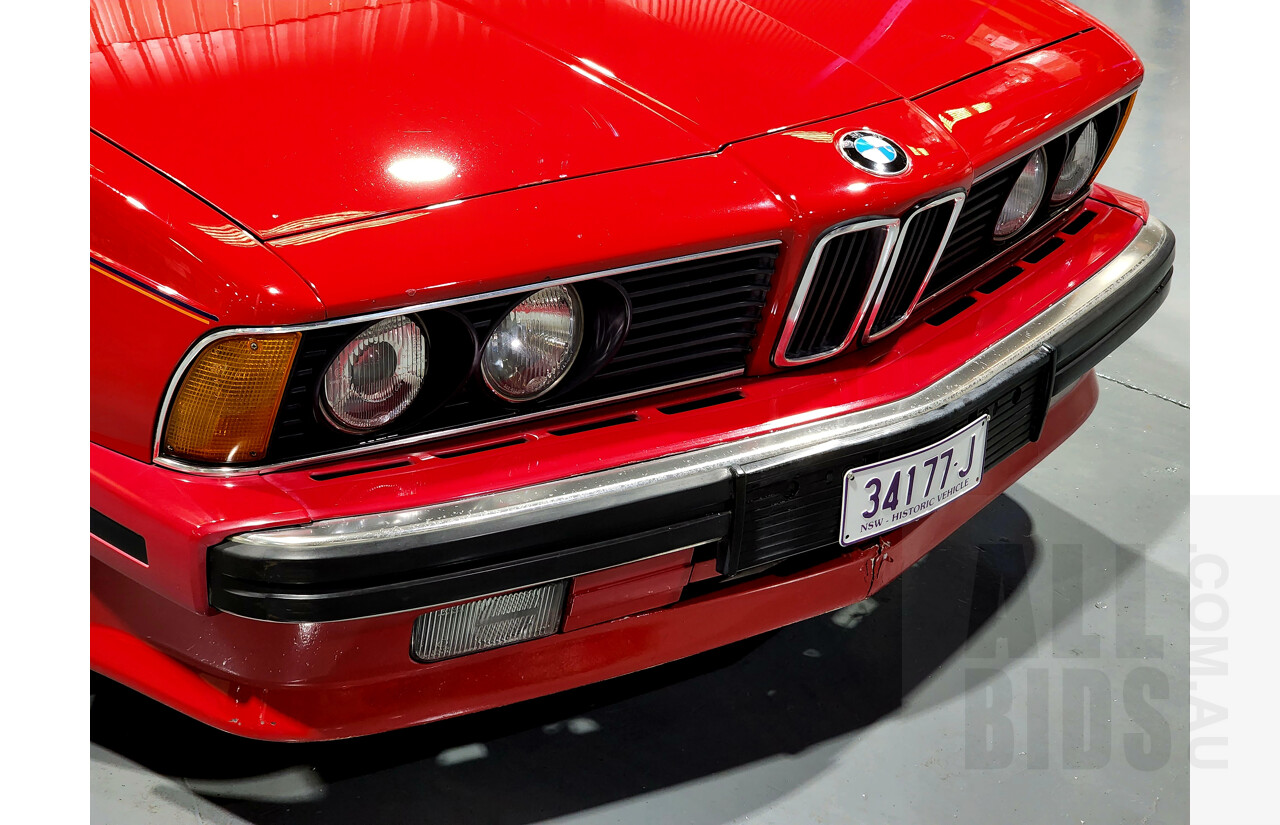 1/1989 BMW 635 CSi E24 2d Coupe Red 3.4L