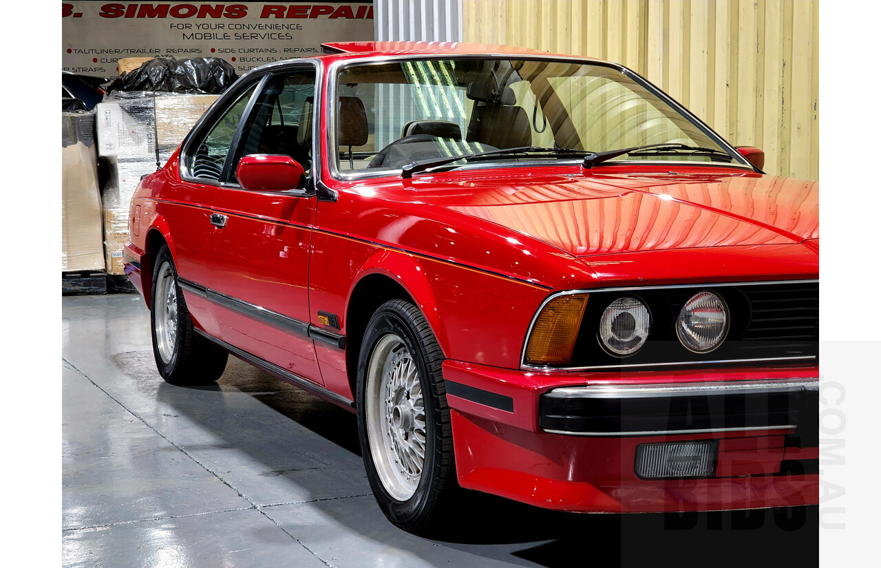 1/1989 BMW 635 CSi E24 2d Coupe Red 3.4L