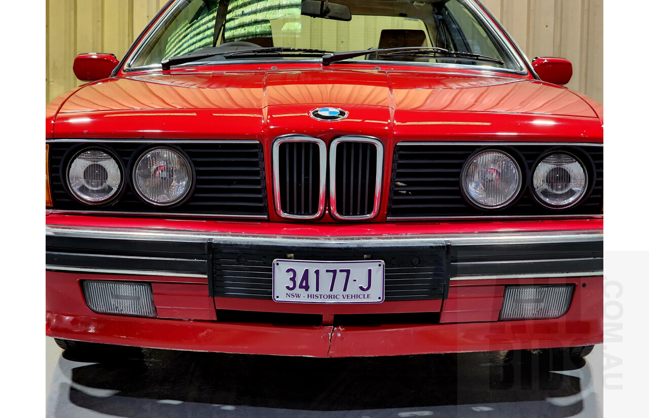 1/1989 BMW 635 CSi E24 2d Coupe Red 3.4L