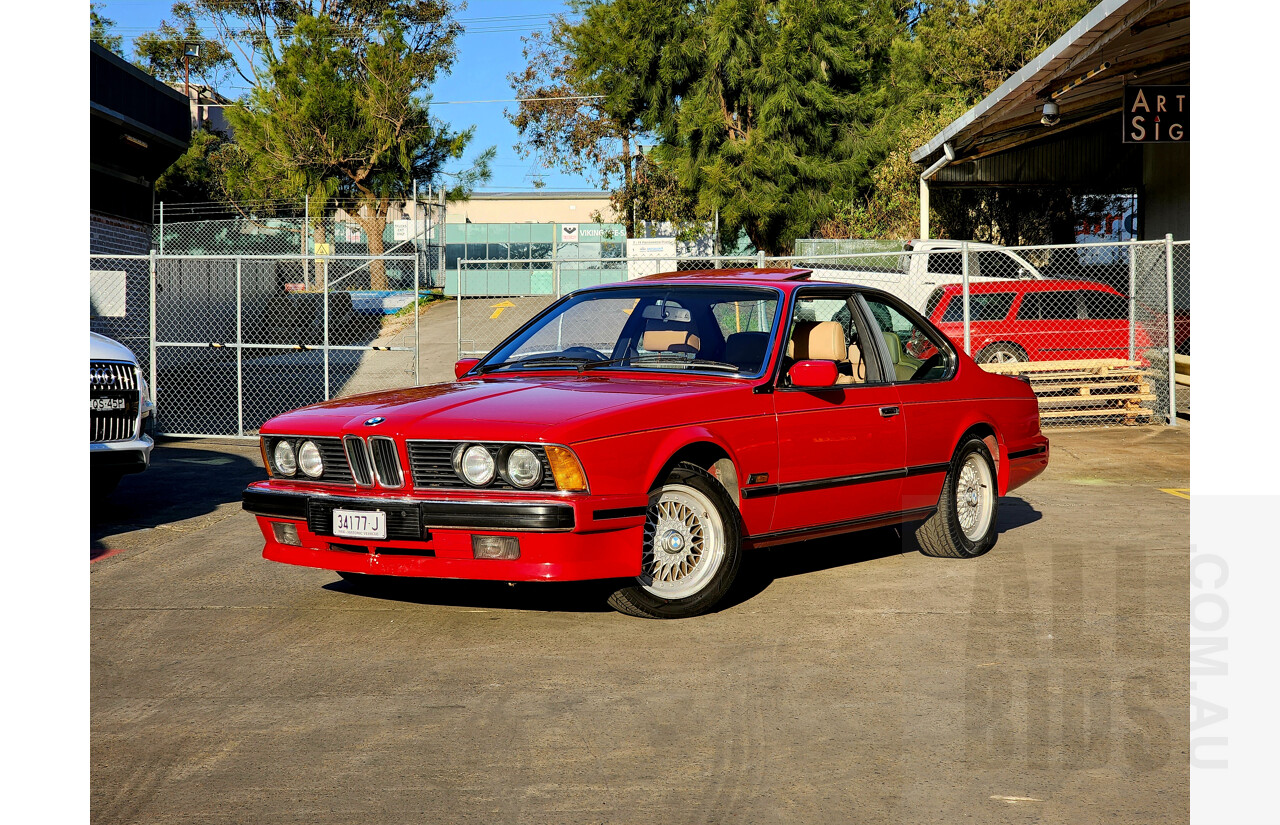 1/1989 BMW 635 CSi E24 2d Coupe Red 3.4L