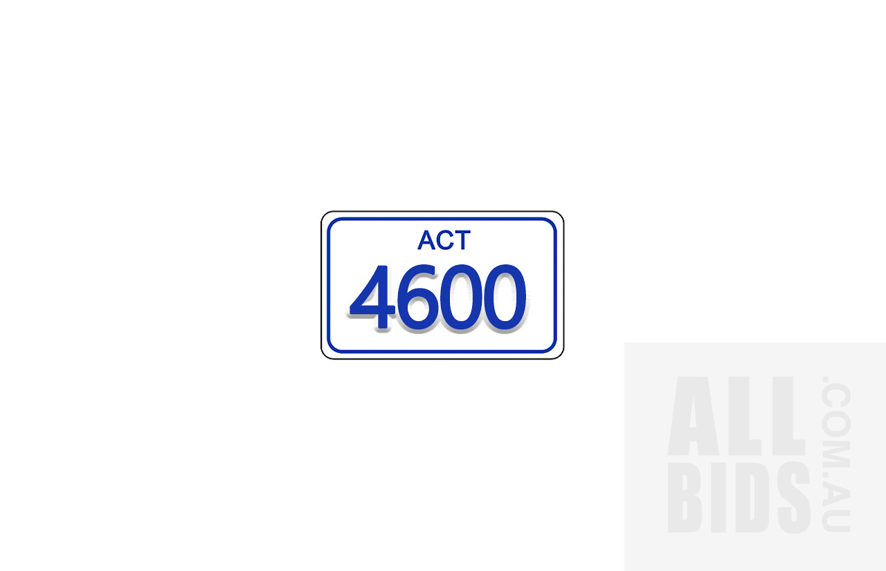 ACT 4-Digit Number Plate - 4600