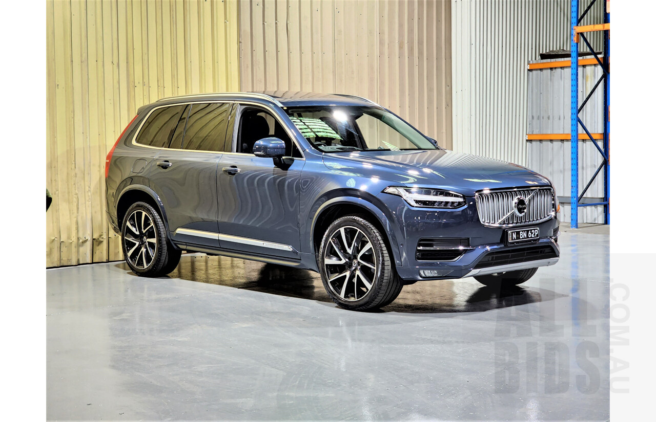 12/2017 Volvo XC90 T6 2.0 Inscription 256 MY18 4d Wagon Blue 2.0L Turbo - 7 Seater