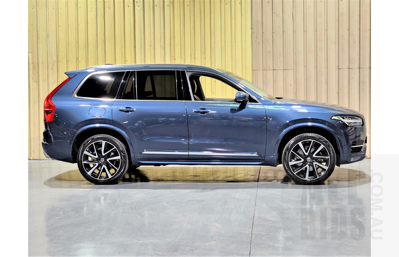 12/2017 Volvo XC90 T6 2.0 Inscription 256 MY18 4d Wagon Blue 2.0L Turbo - 7 Seater