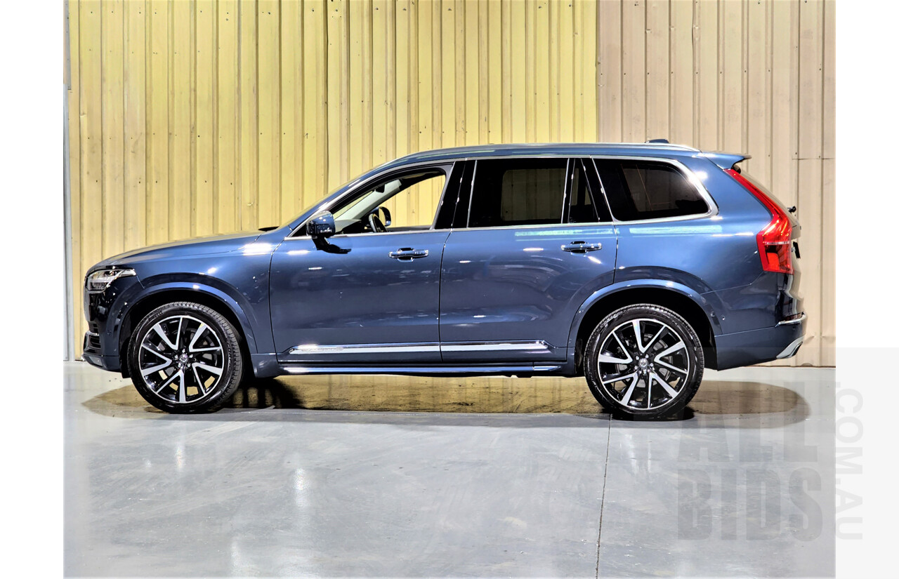12/2017 Volvo XC90 T6 2.0 Inscription 256 MY18 4d Wagon Blue 2.0L Turbo - 7 Seater