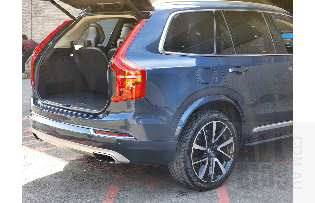 12/2017 Volvo XC90 T6 2.0 Inscription 256 MY18 4d Wagon Blue 2.0L Turbo - 7 Seater