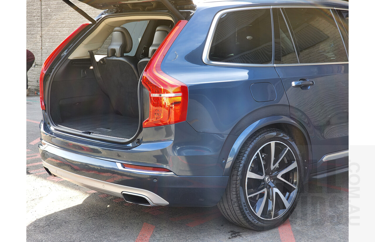 12/2017 Volvo XC90 T6 2.0 Inscription 256 MY18 4d Wagon Blue 2.0L Turbo - 7 Seater