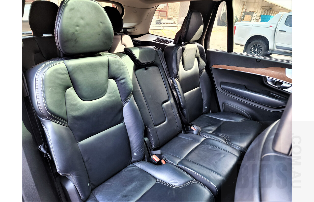 12/2017 Volvo XC90 T6 2.0 Inscription 256 MY18 4d Wagon Blue 2.0L Turbo - 7 Seater