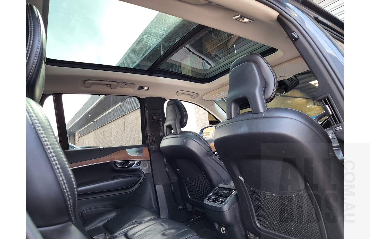 12/2017 Volvo XC90 T6 2.0 Inscription 256 MY18 4d Wagon Blue 2.0L Turbo - 7 Seater
