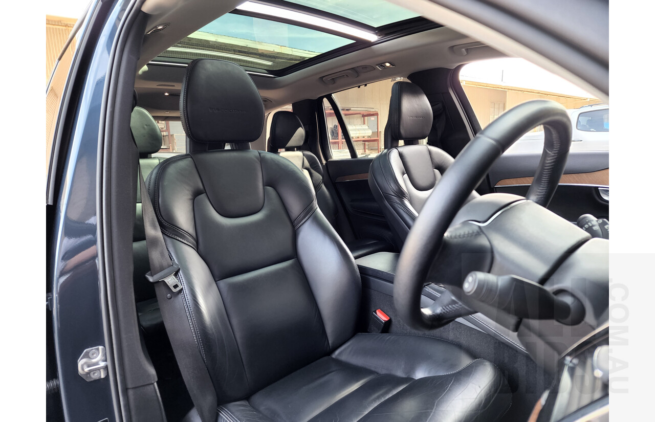 12/2017 Volvo XC90 T6 2.0 Inscription 256 MY18 4d Wagon Blue 2.0L Turbo - 7 Seater