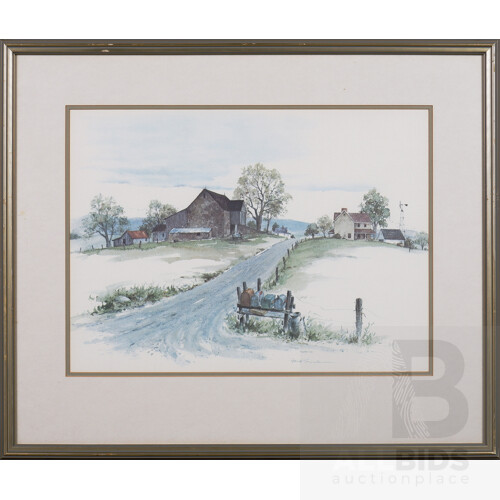 Two Framed Prints - Fred Sanders & Peter Barraclough, largest 61 x 81 cm (framed) (2)