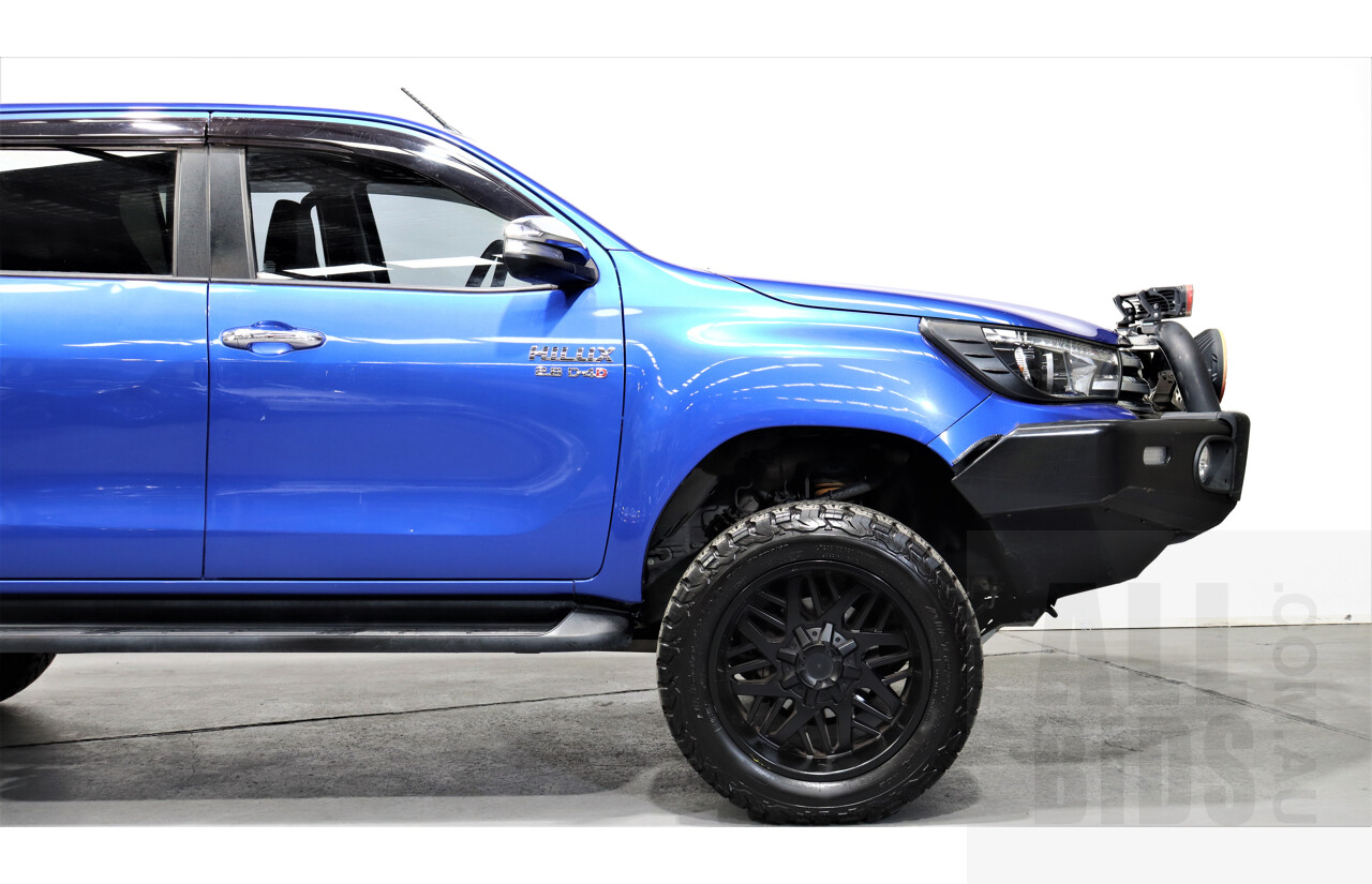 10/2015 Toyota Hilux SR5 (4x4) GUN126R Dual Cab Utility Blue 2.8L