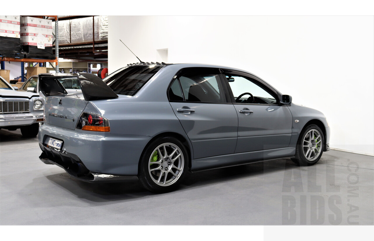 8/2005 Mitsubishi Lancer Evolution IX CY 4d Sedan Wrapped Dark Grey, White underneath 2.0L Turbo