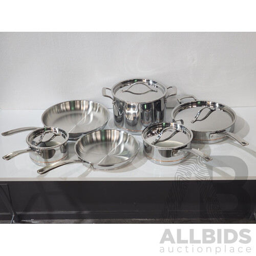 Kirkland (1119338) Signature Stainless Steel Cookware 10 Piece Set - ORP $389.98