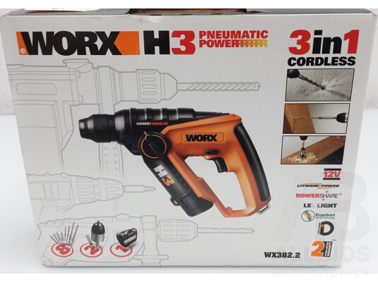 Worx H3 3 in 1 Cordless Rotary Lot 1389248 ALLBIDS