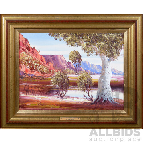 Henk Guth (1921-2003), MacDonnell Ranges, Oil on Canvasboard, 39 x 49 cm