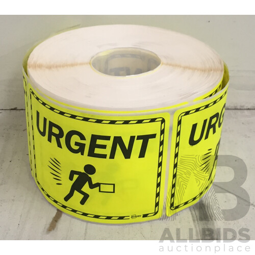 Avery Shipping Labels Fluoro Yellow 