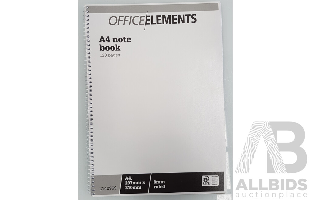 Officemax Notebook A4 Spiral Note Book (Box of 50) - Estimated Total ORP $257.50