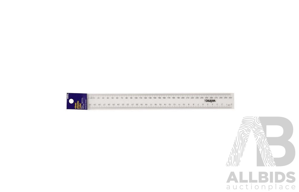 Winc Plastic Ruler 30cm (Pack of 50) - Lot of 4 - Total ORP $198.00